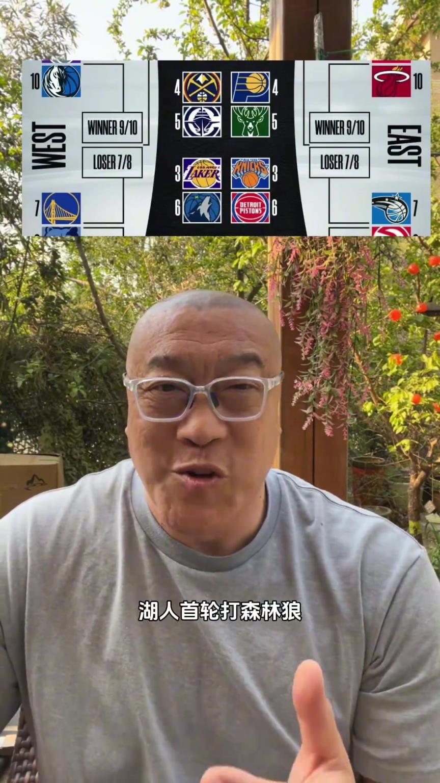 湖人打森林狼！馬健：只要東契奇像上賽季打戈貝爾那樣就行